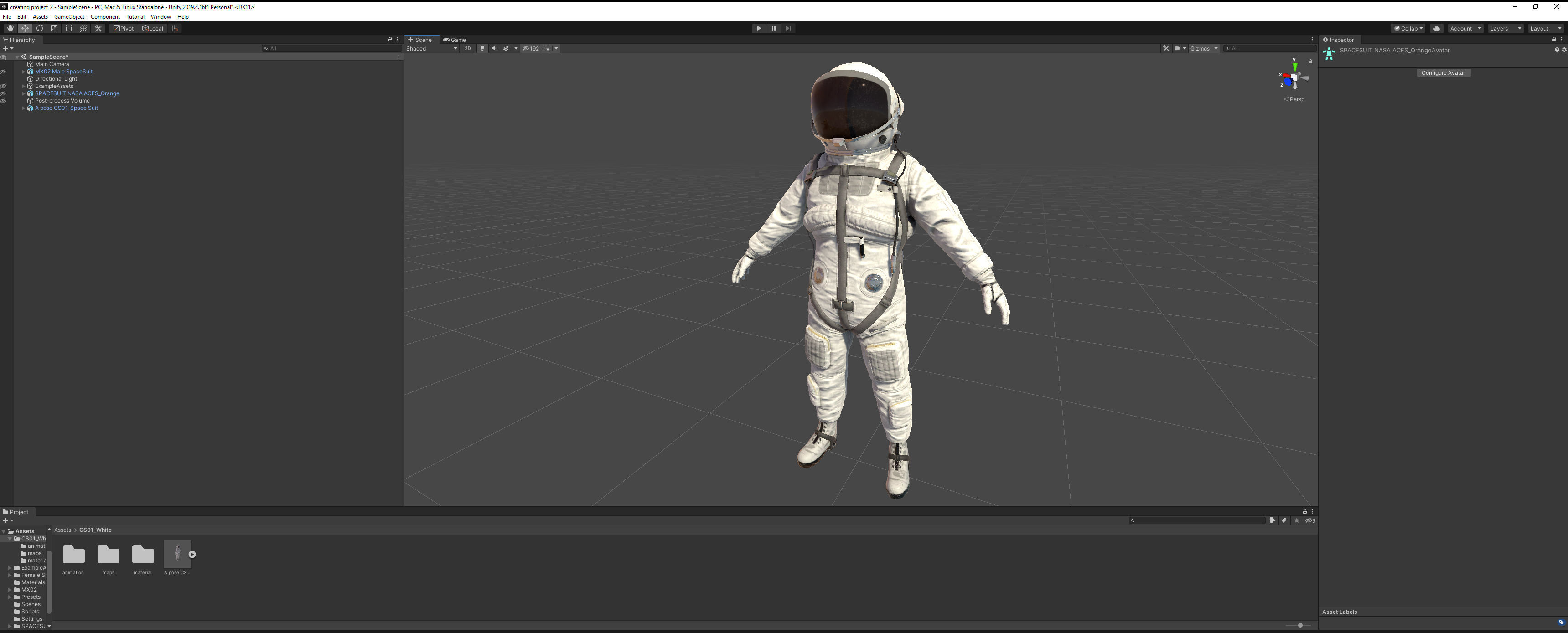 CS01 Space Suit LITE VERSION Low-poly 3D model_10