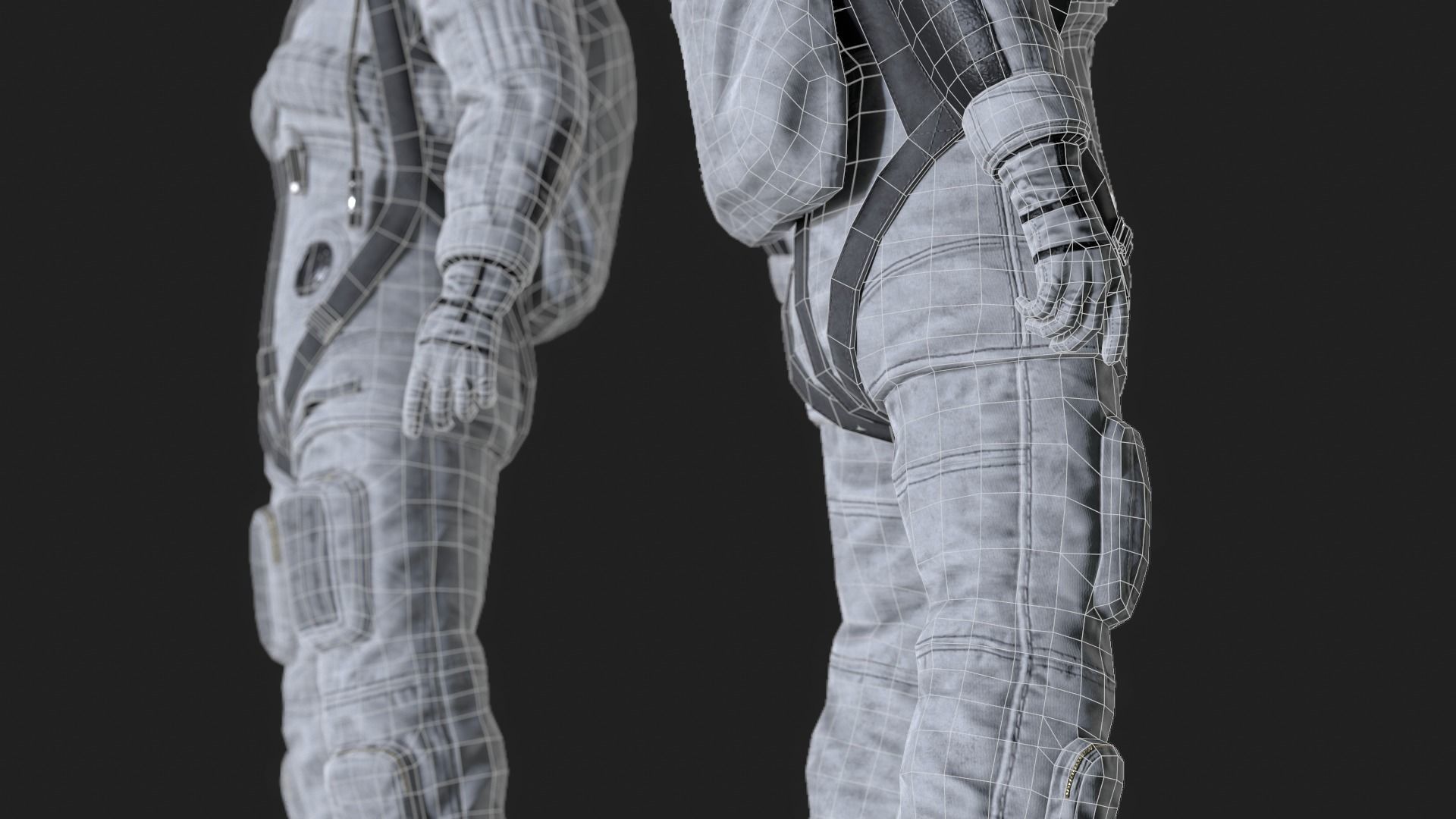 CS01 Space Suit LITE VERSION Low-poly 3D model_8