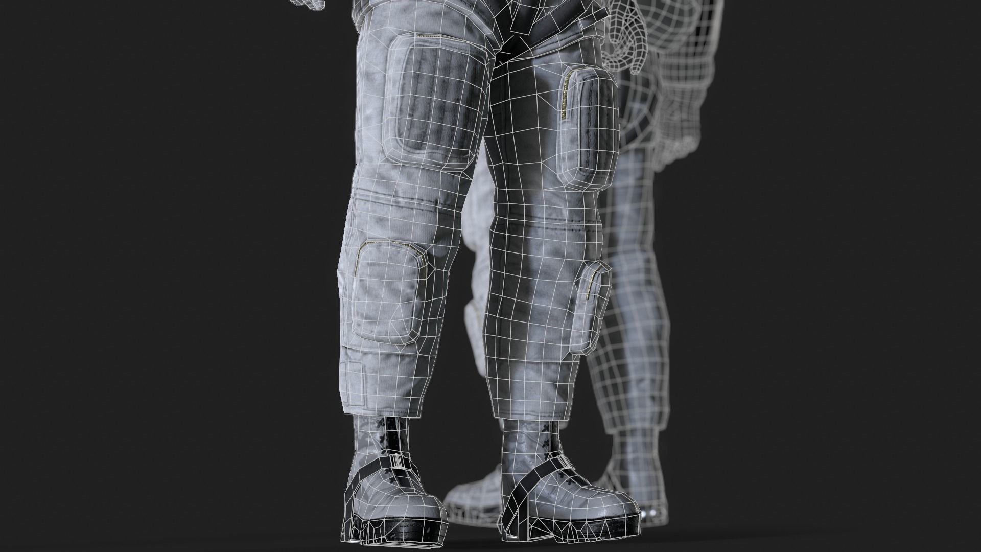 CS01 Space Suit LITE VERSION Low-poly 3D model_6