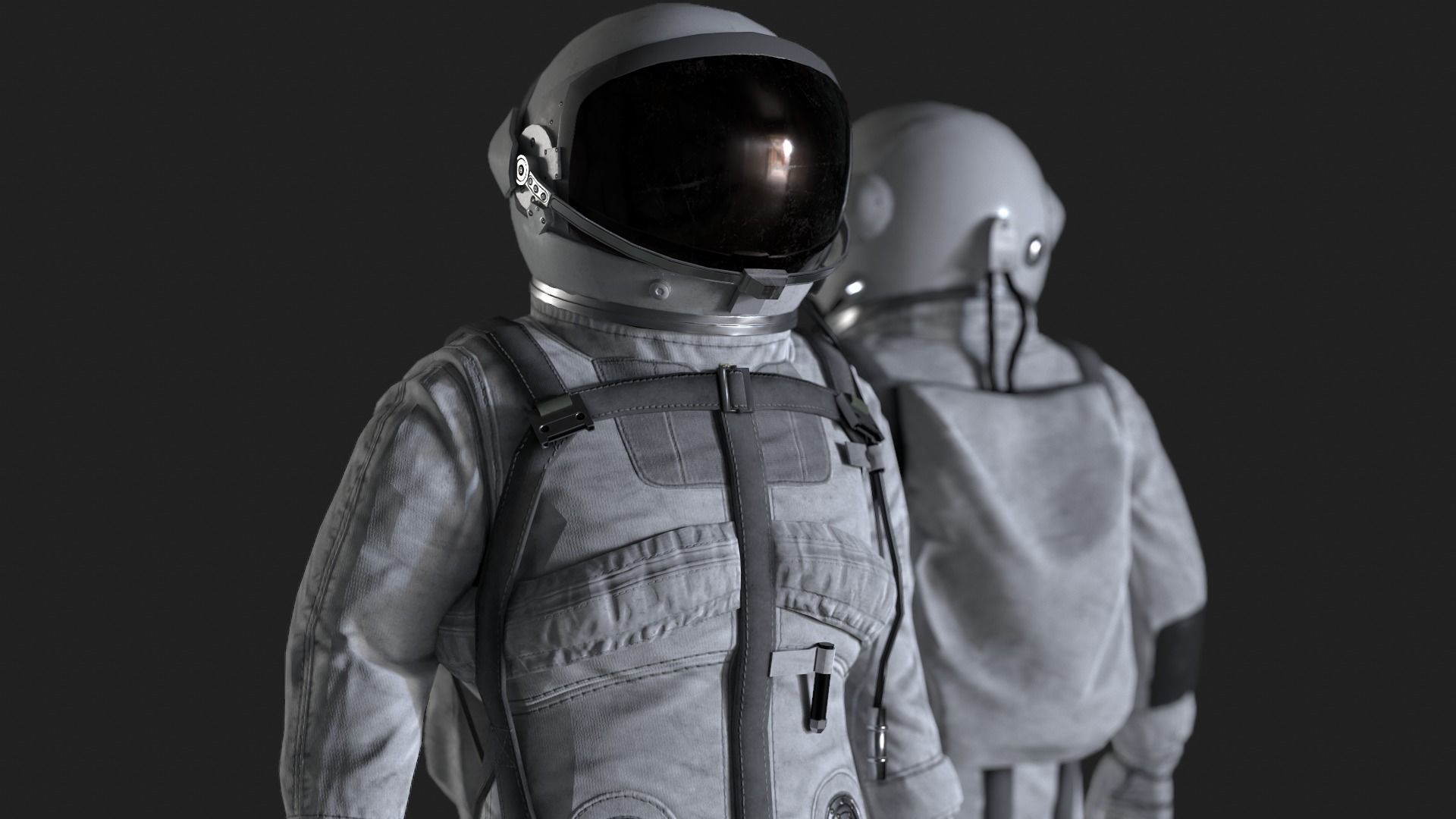 CS01 Space Suit LITE VERSION Low-poly 3D model_3
