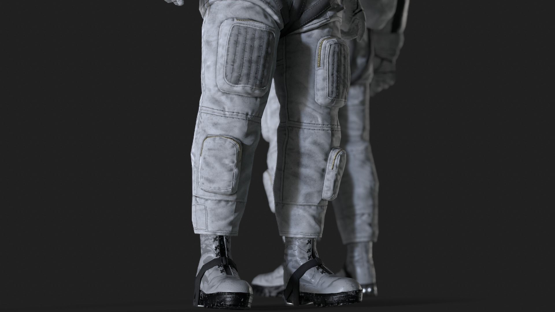 CS01 Space Suit LITE VERSION Low-poly 3D model_5