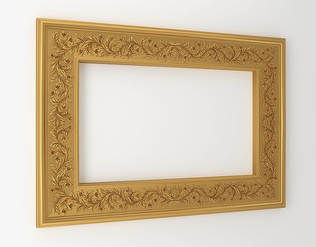 Floral Picture Frame - 3D CNC  Model No1 3D print model