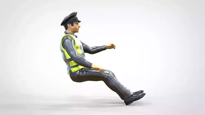 N3 Driver Traffic Police 3D print model 4