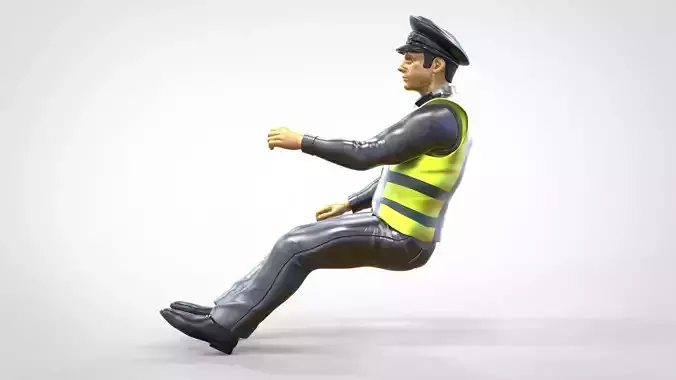 N3 Driver Traffic Police 3D print model