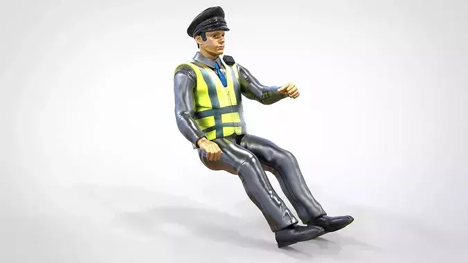 N3 Driver Traffic Police 3D print model 2