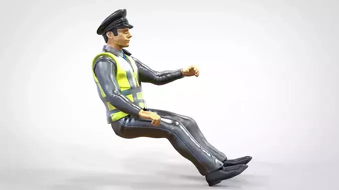 N3 Driver Traffic Police 3D print model 3