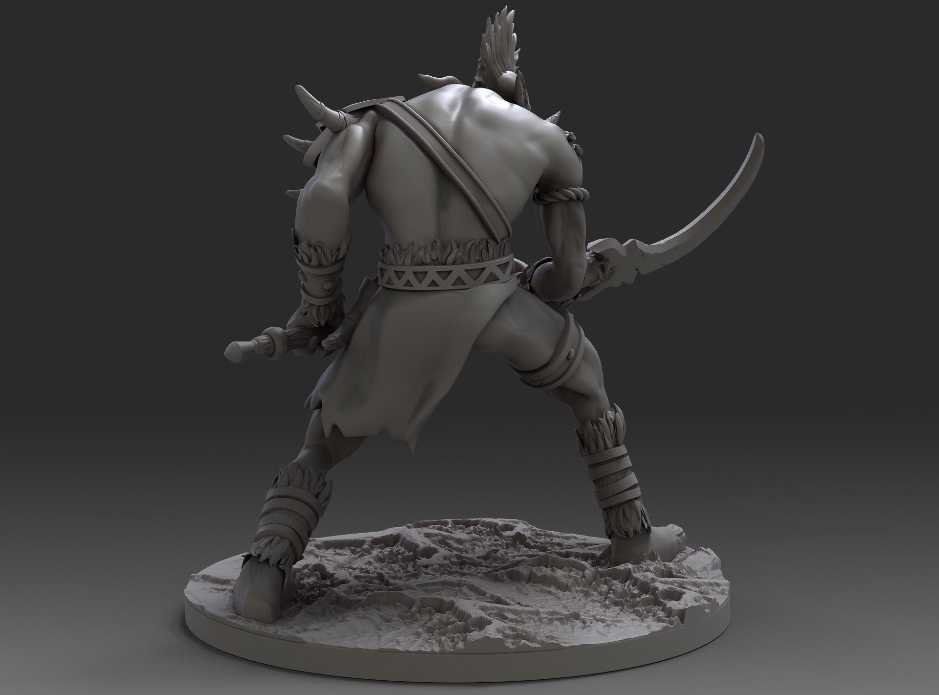 Voljin miniature 3D print model_3