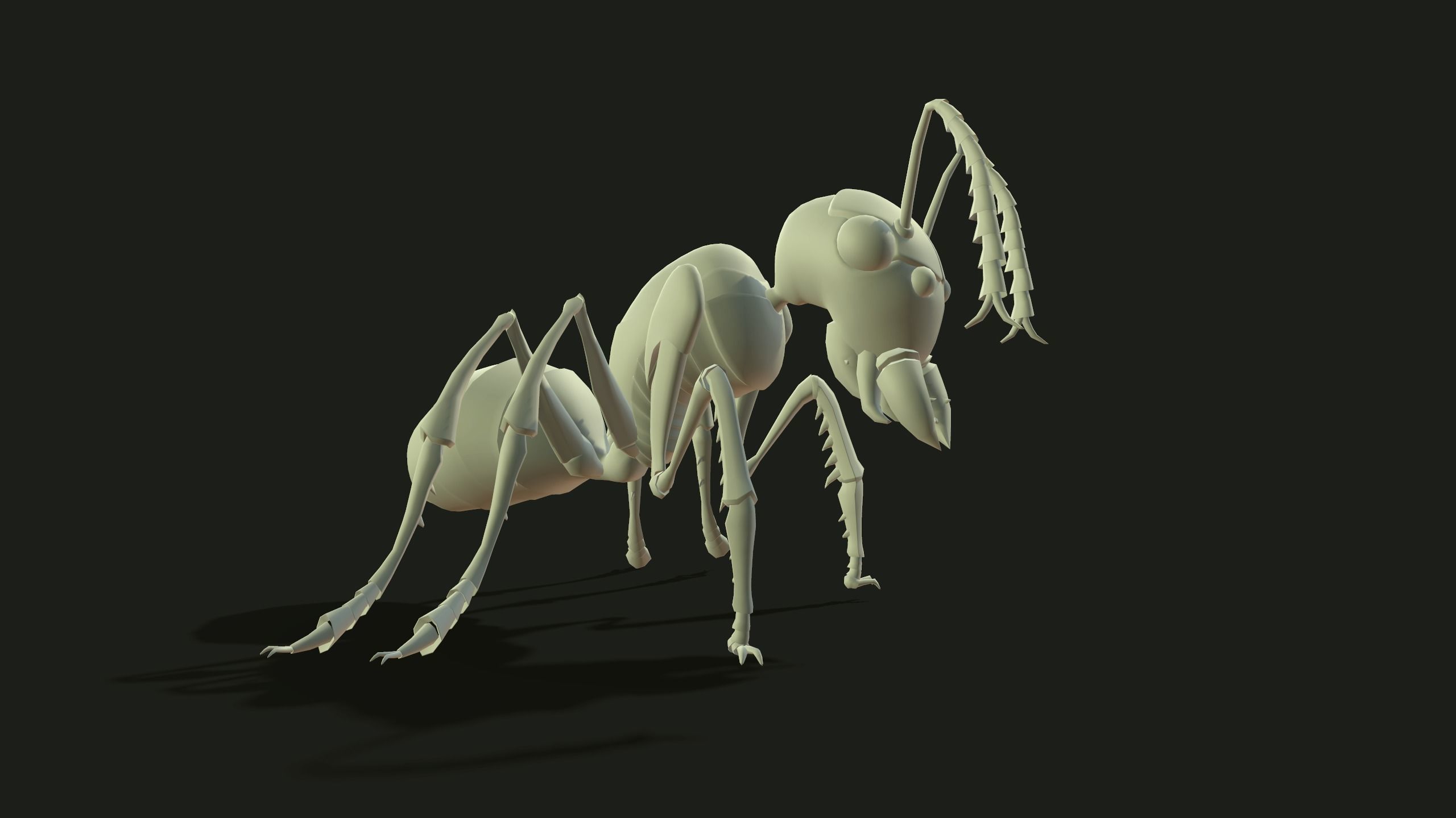 Ant 3dModel insect Low-poly 3D model_6