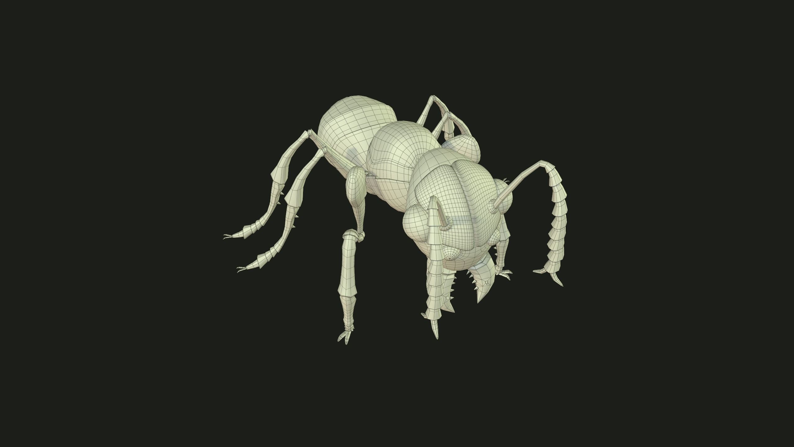 Ant 3dModel insect Low-poly 3D model_8