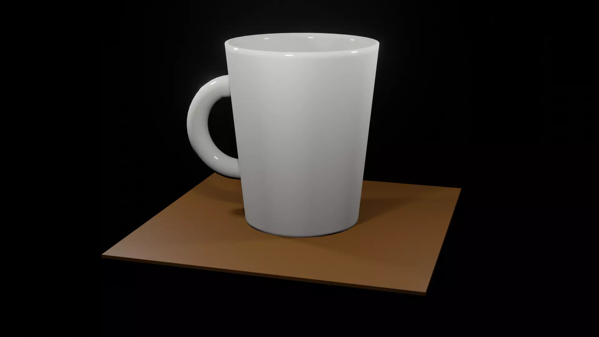 Mug Test Low-poly 3D model_0