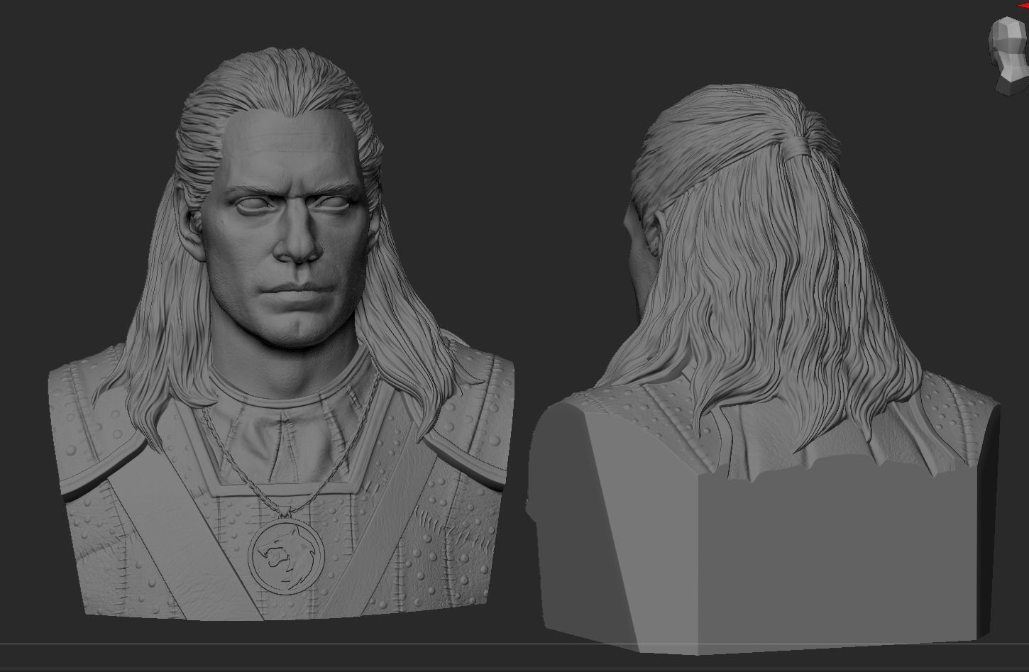 Geralt Of Rivia -The Witcher 3D print model_19