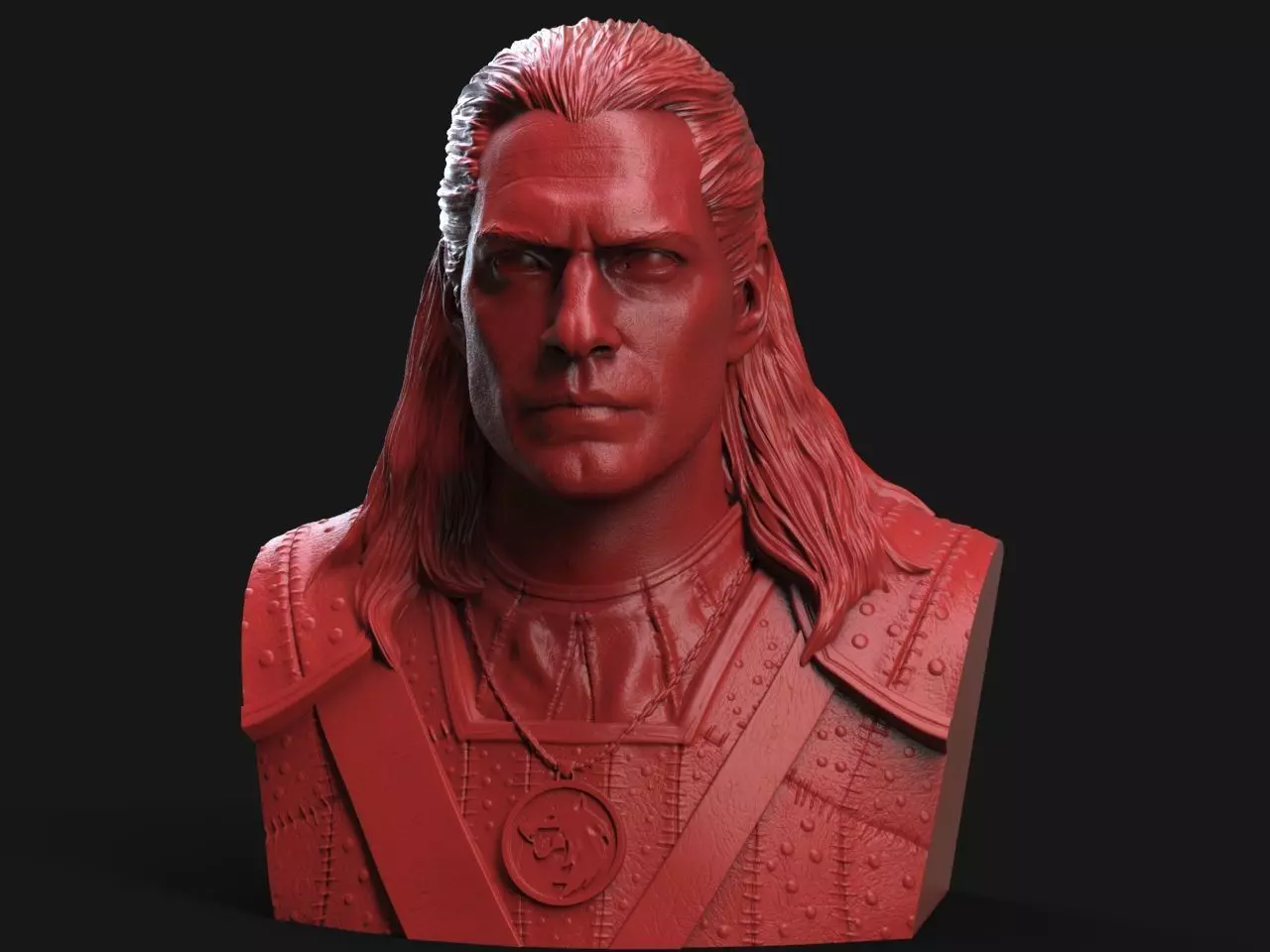 Geralt Of Rivia -The Witcher 3D print model_0