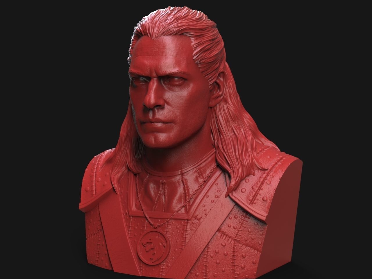 Geralt Of Rivia -The Witcher 3D print model_1