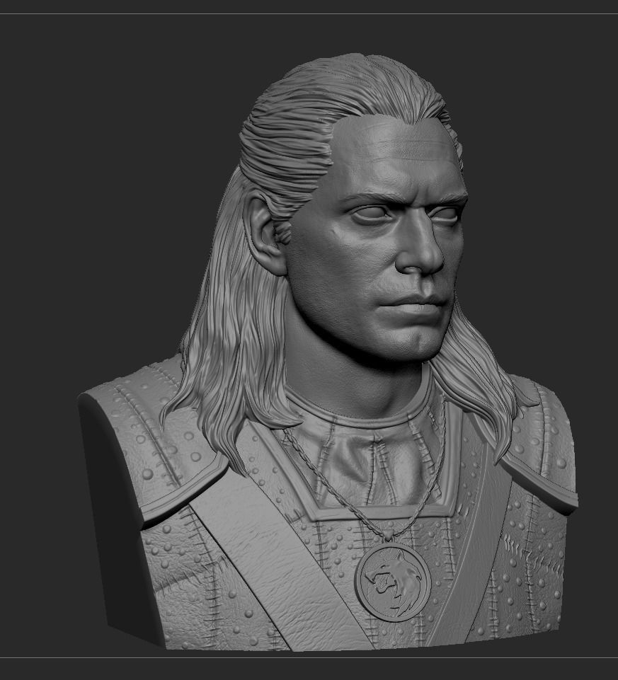 Geralt Of Rivia -The Witcher 3D print model_12
