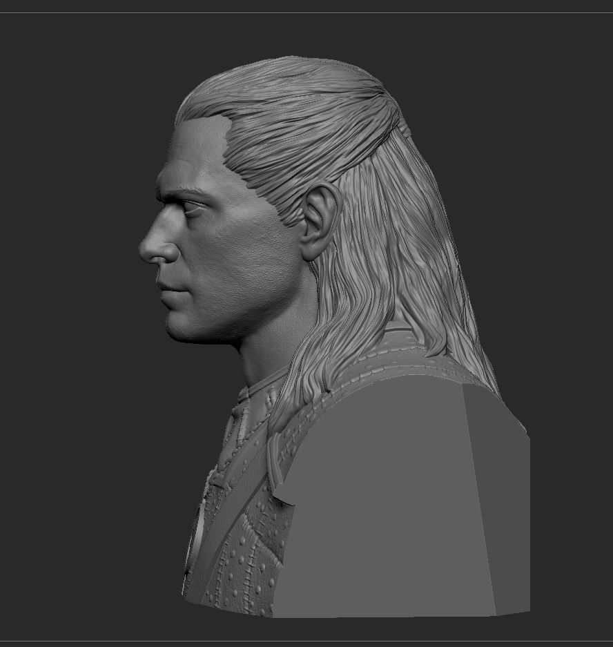 Geralt Of Rivia -The Witcher 3D print model_7