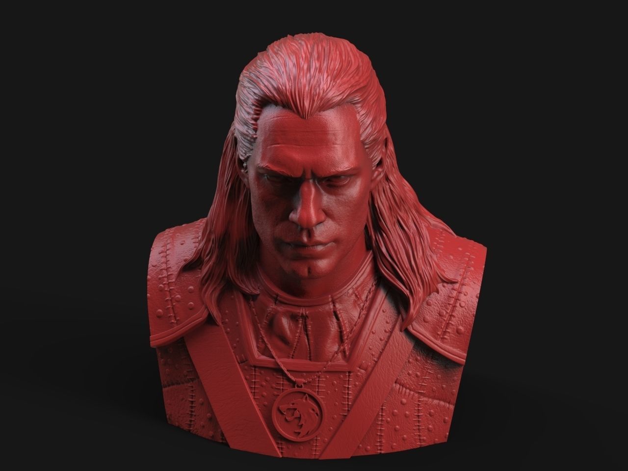 Geralt Of Rivia -The Witcher 3D print model_2