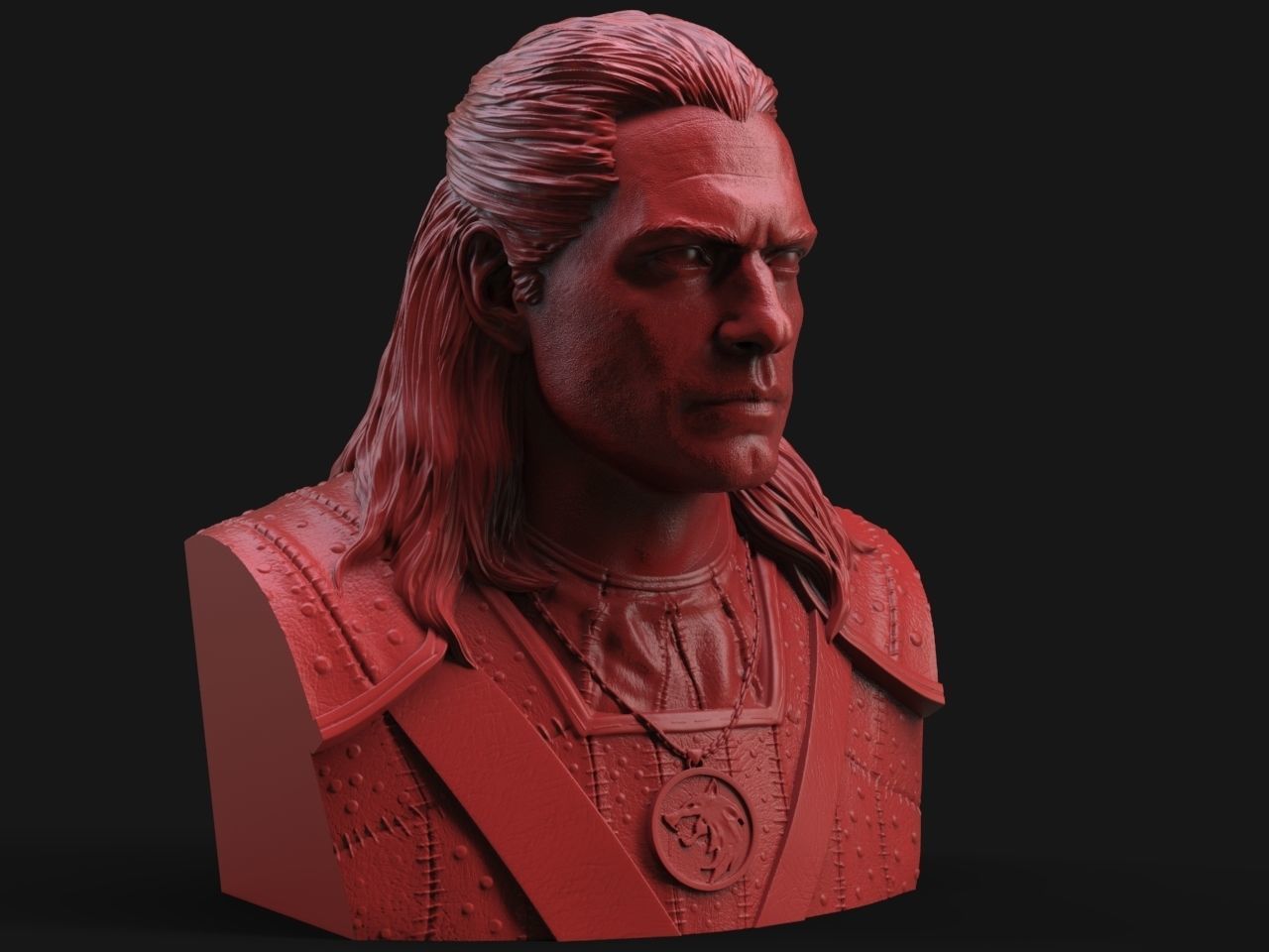 Geralt Of Rivia -The Witcher 3D print model_3