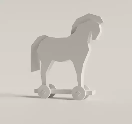 Trojan Horse low poly Free 3D model