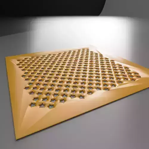 Stars stencil 3D print model