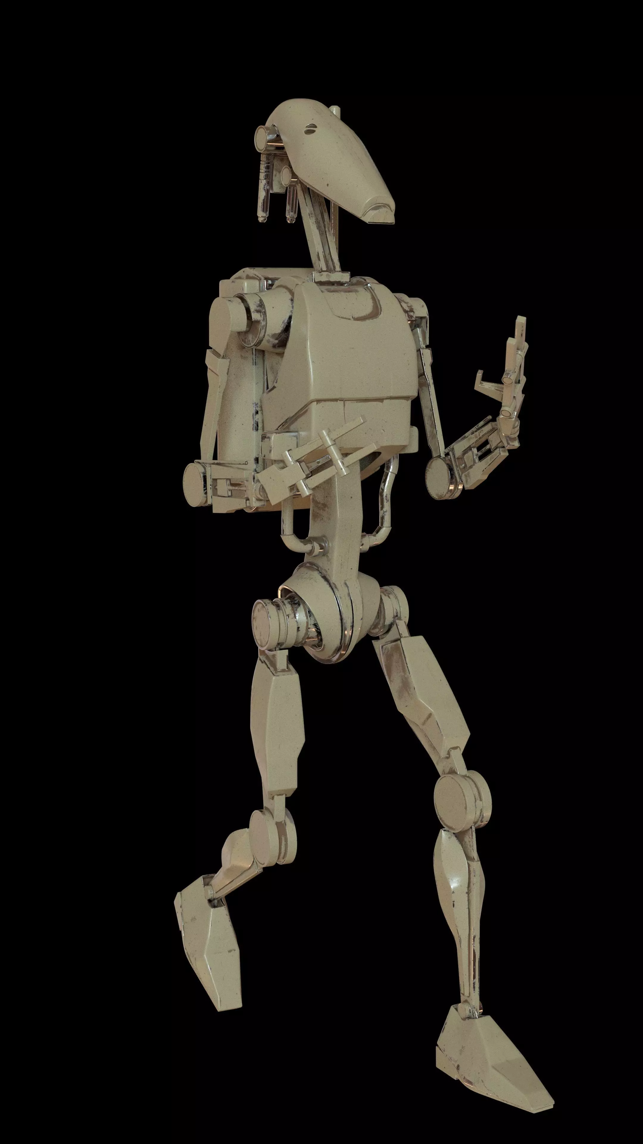 Droid Battle Star Wars 3D model_0