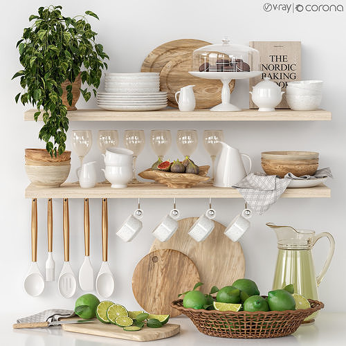 kitchen accessories 04 3D model