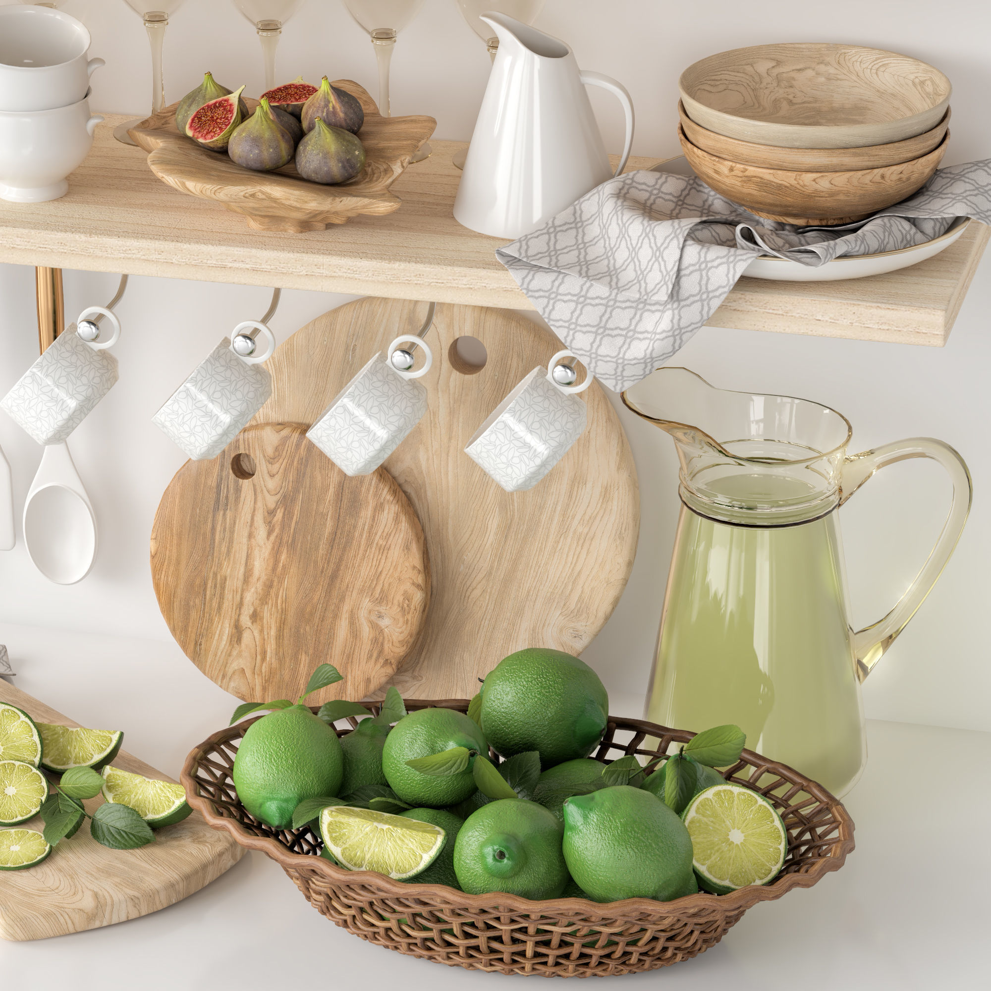 kitchen accessories 04 3D model_4