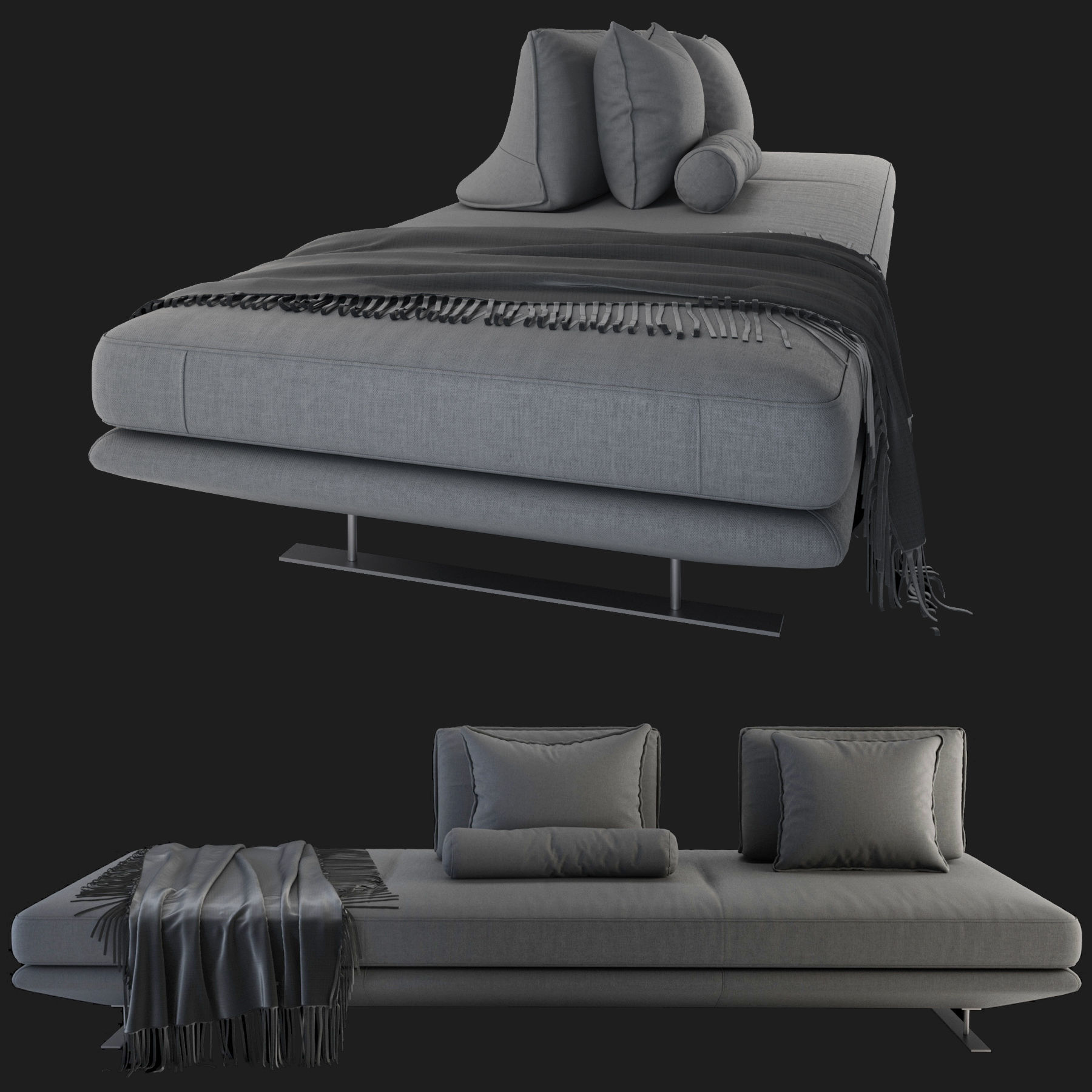 Modern Sofa 3D model_1