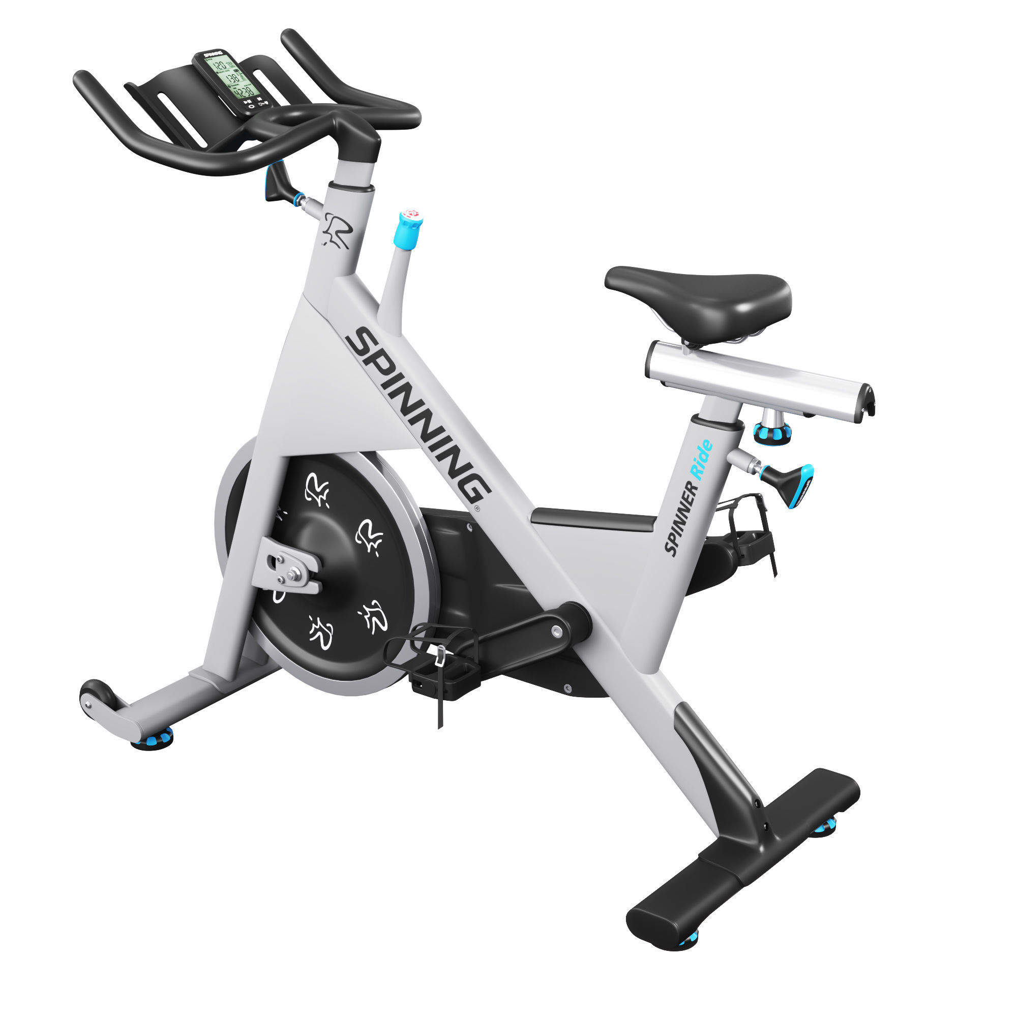 Precor collection 2021 and Fitness equipment set 3D model_29