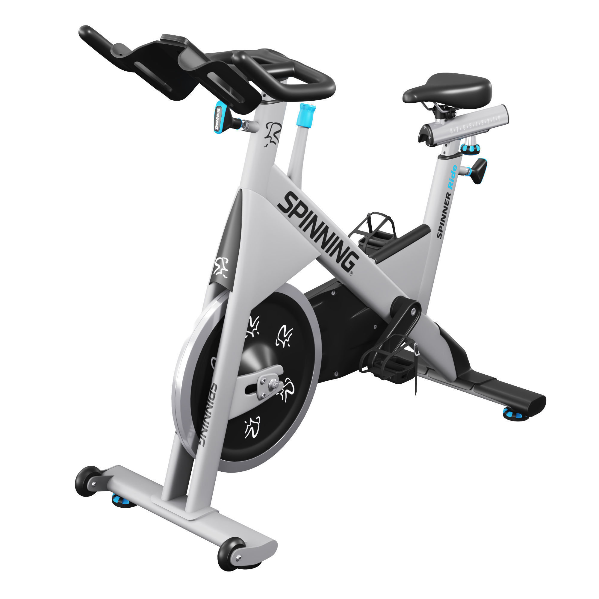 Precor collection 2021 and Fitness equipment set 3D model_31
