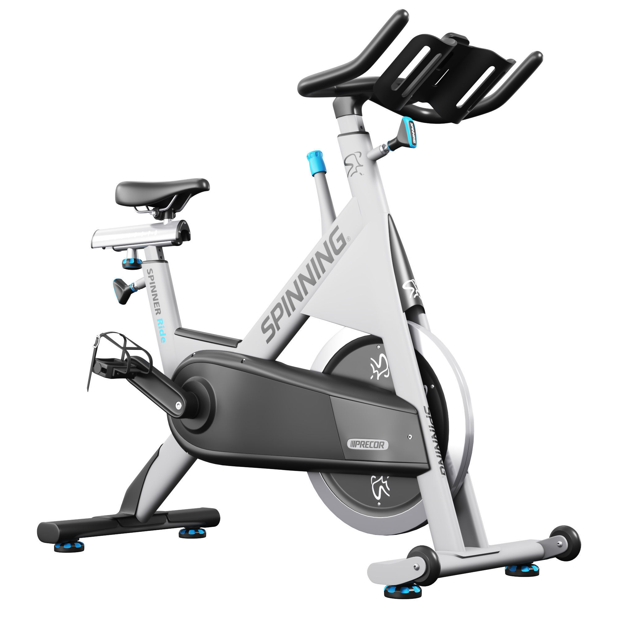 Precor collection 2021 and Fitness equipment set 3D model_34