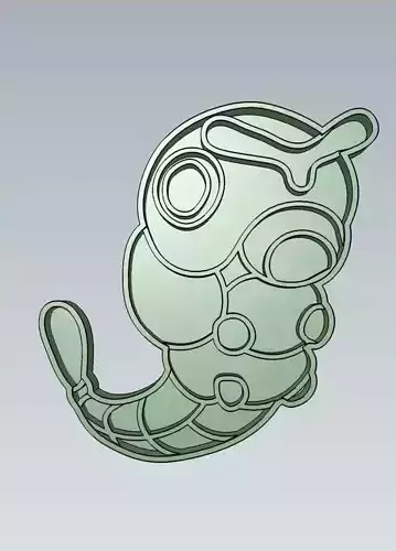 Pokemon Caterpie Cookie Cutter Stamp Cake Decorating