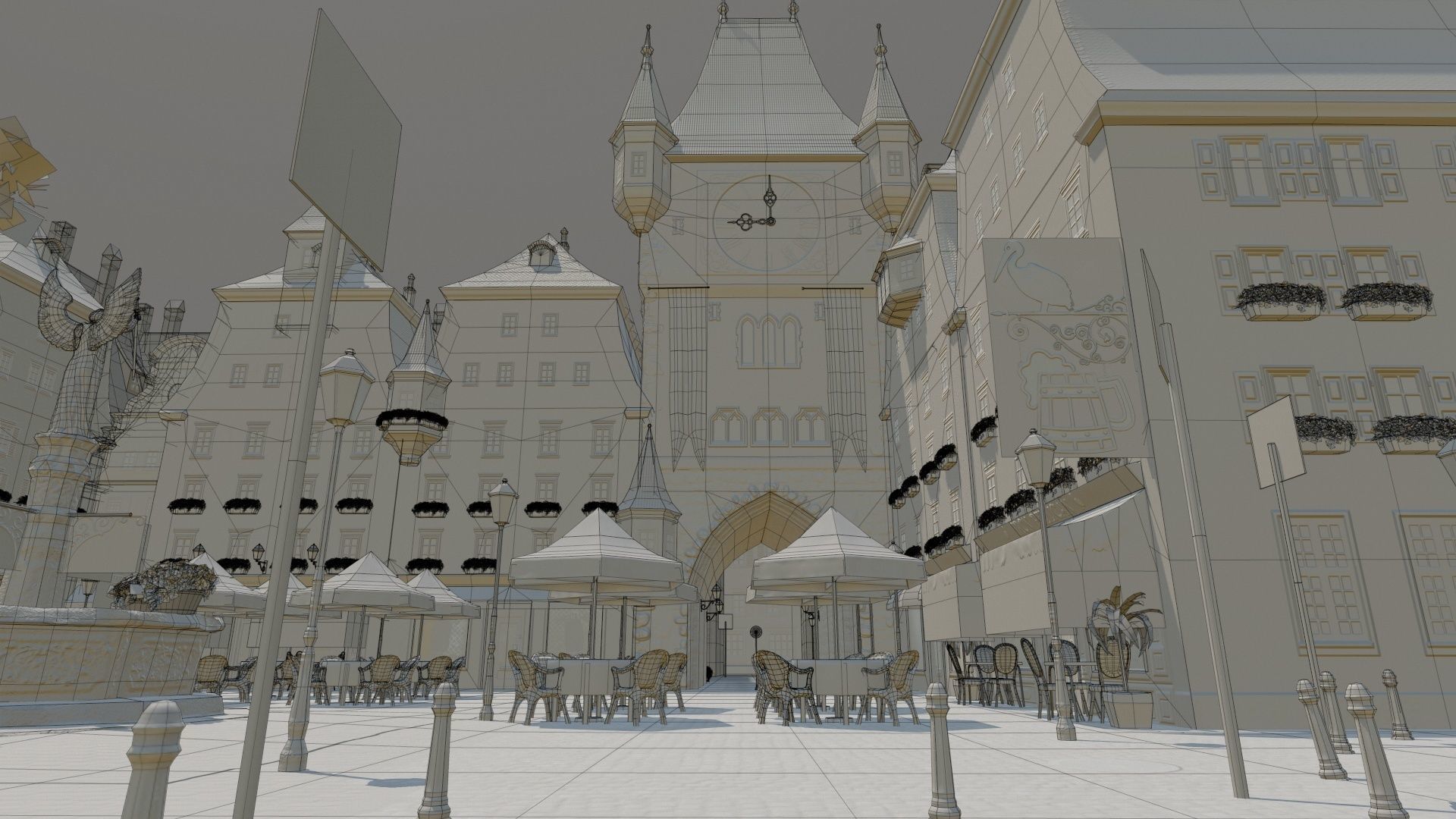 Old Town Square 3D model_104
