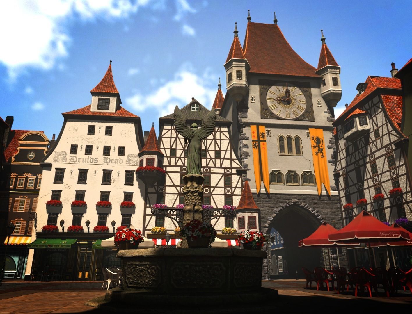 Old Town Square 3D model_4