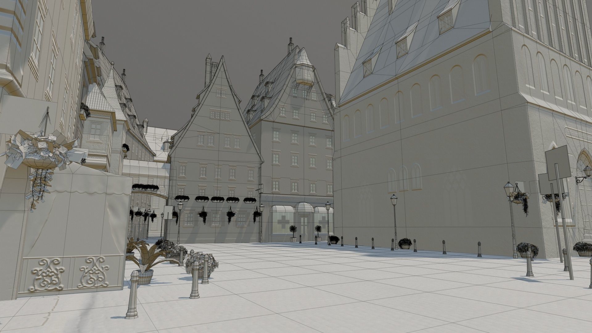 Old Town Square 3D model_98