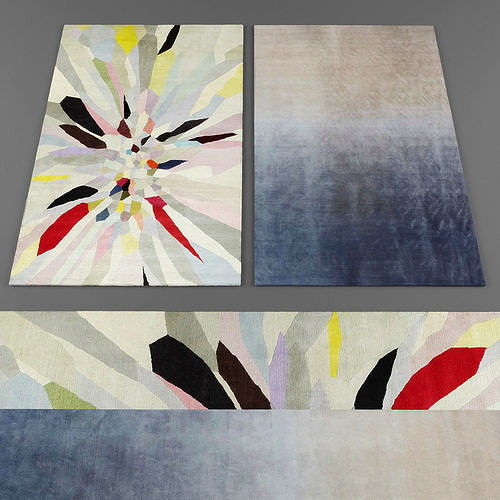 Rugs collection 332 Low-poly 3D model