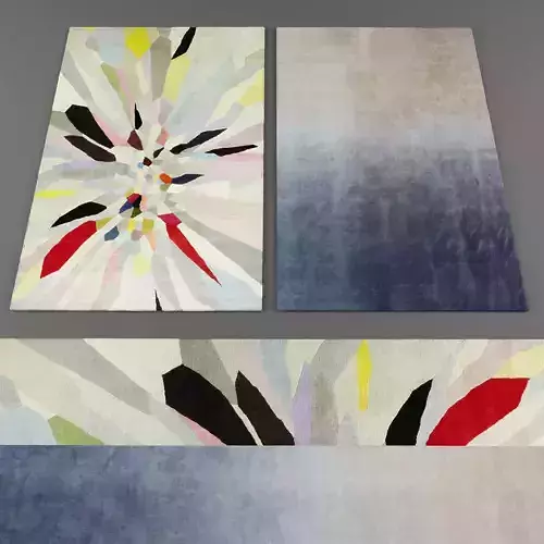 Rugs collection 332 Low-poly 3D model