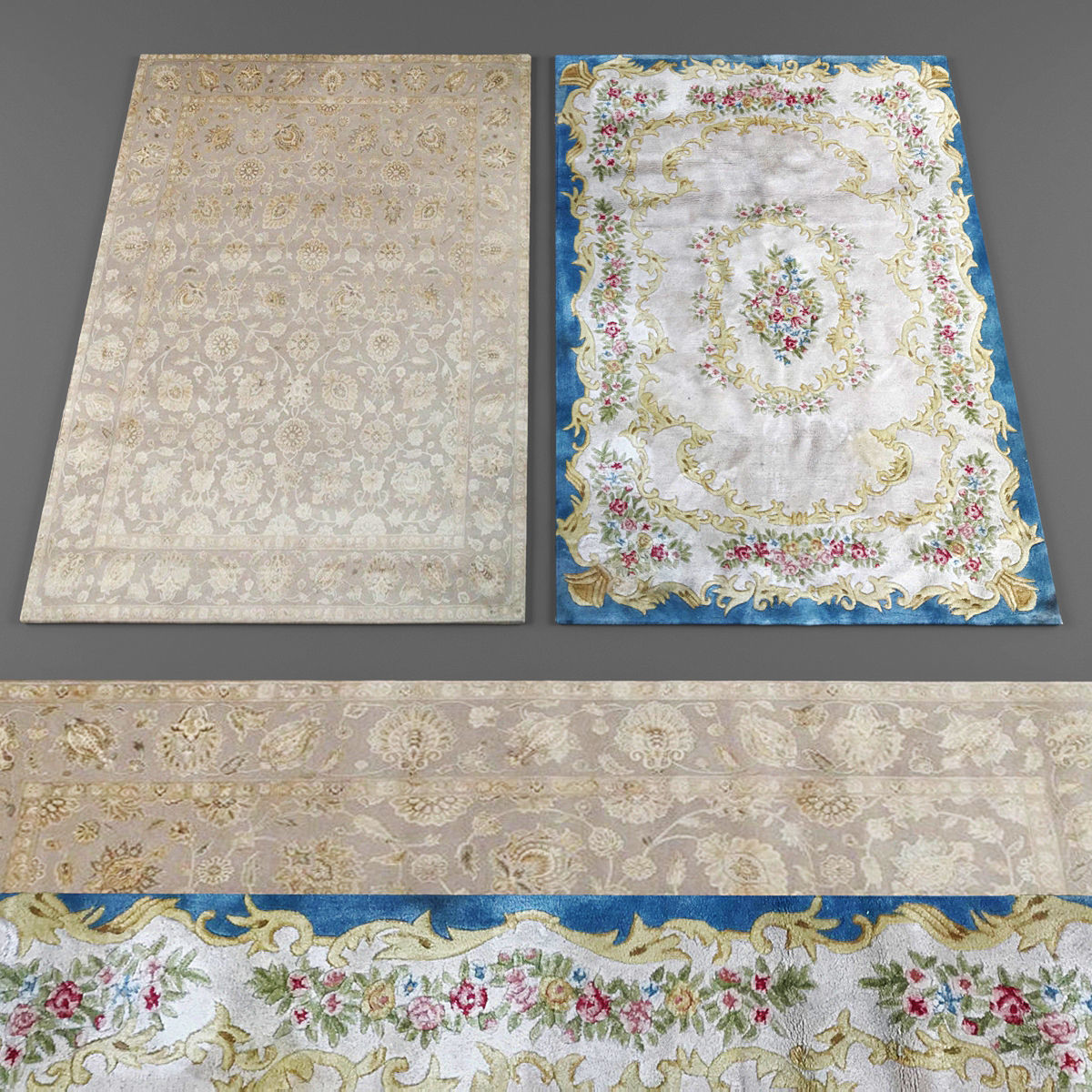 Rugs collection 333 Low-poly 3D model_1