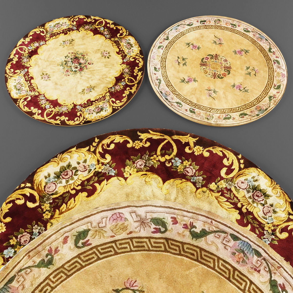 Rugs collection 335 Low-poly 3D model_1