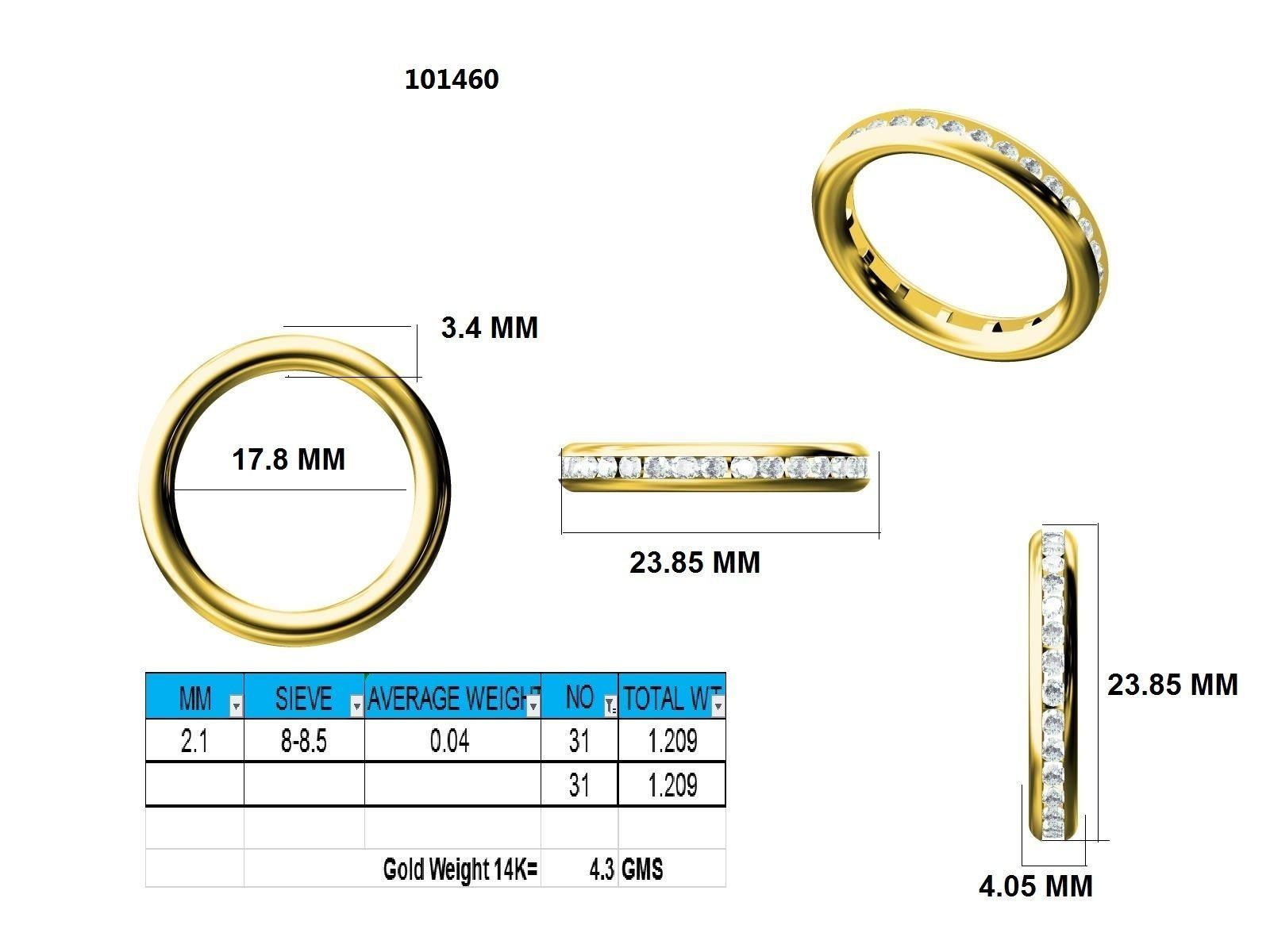 Ring - 101460 3D print model_12