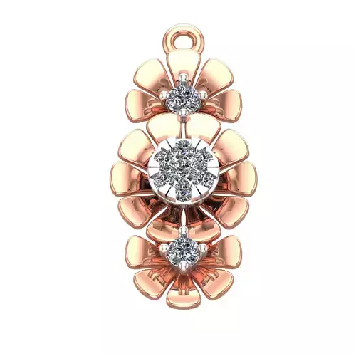076 - Fancy Light Weighted Ladies Pendant 3D print model