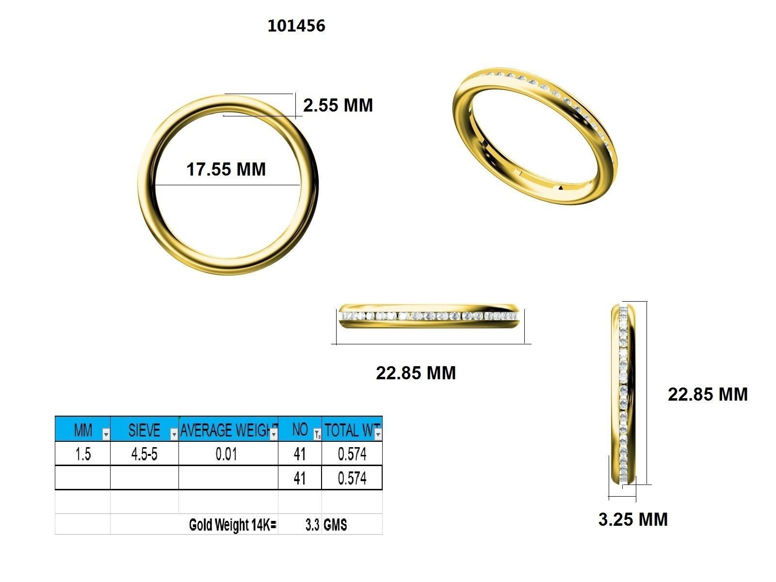Ring - 101456 3D print model_12