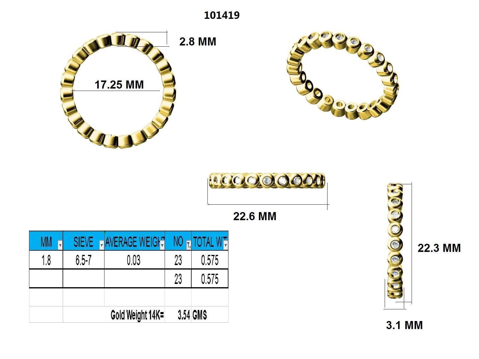 Ring - 101419 3D print model_12