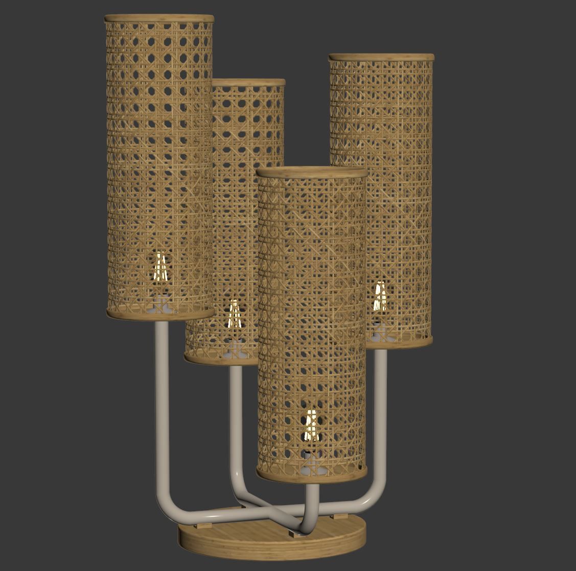 Viliam rattan table lamp VR12  3D model_4