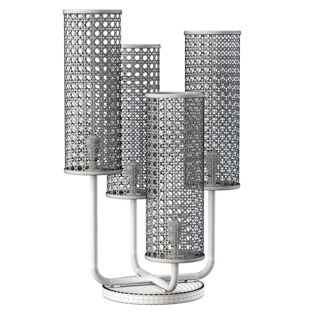 Viliam rattan table lamp VR12  3D model_2