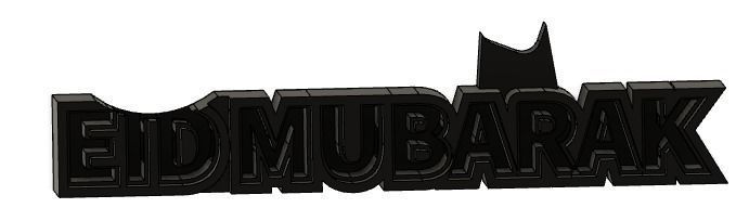 EID MUBARAK 3D Design 3D print model_6