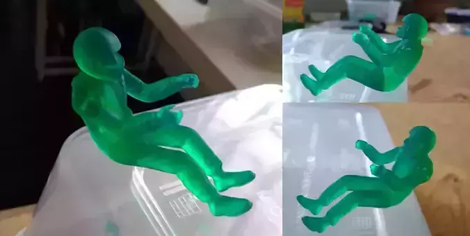 RACE CAR DRIVER FIGURINE SCALE MODEL 3D print model