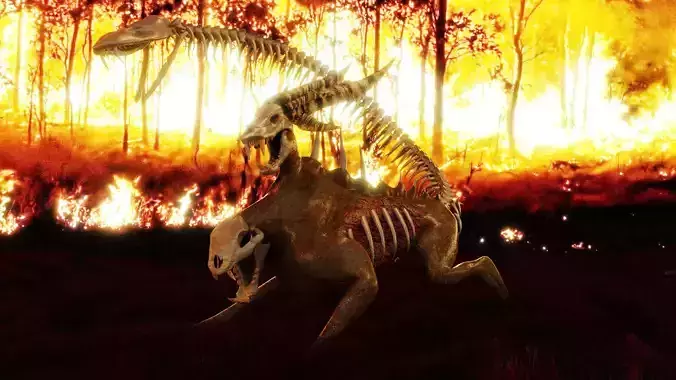 UNDEAD CHIMERA Low-poly 3D model