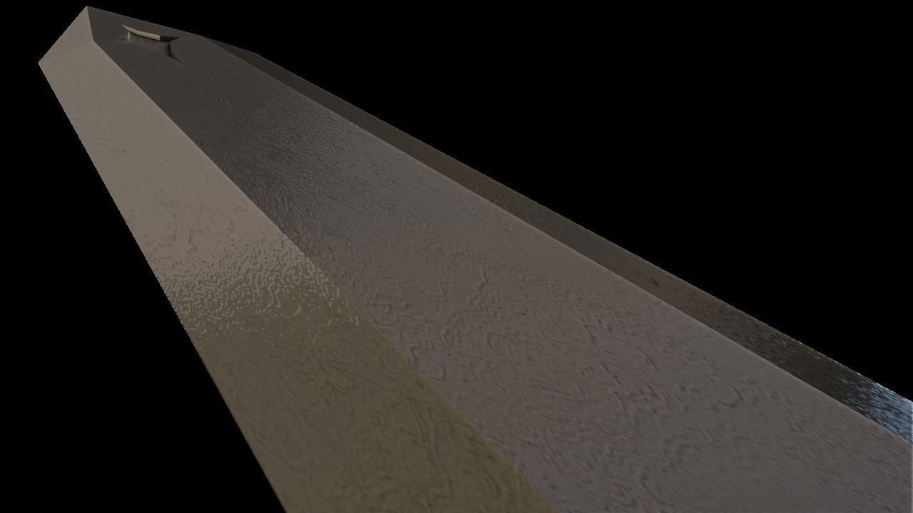 PBR Beginner Elf Sword MS Low-poly 3D model_6