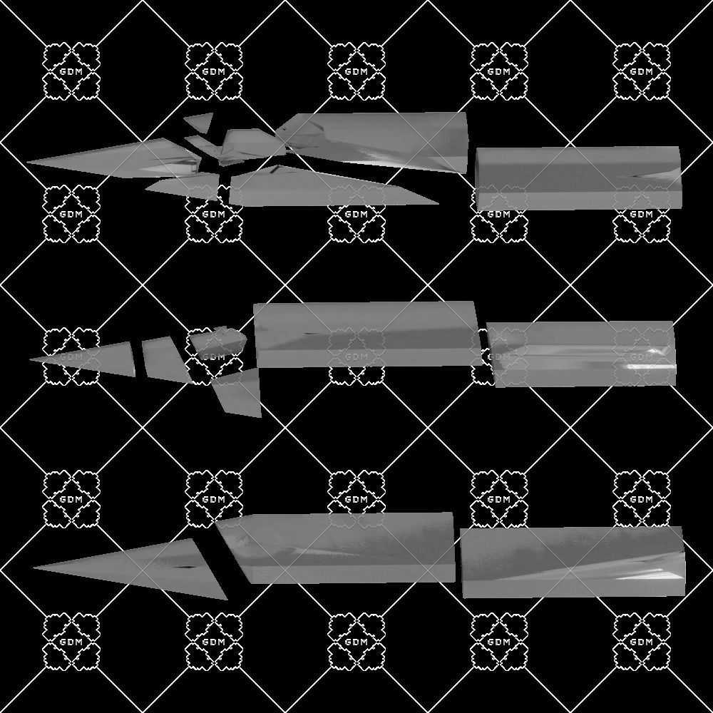 PBR Beginner Elf Sword MS Low-poly 3D model_3