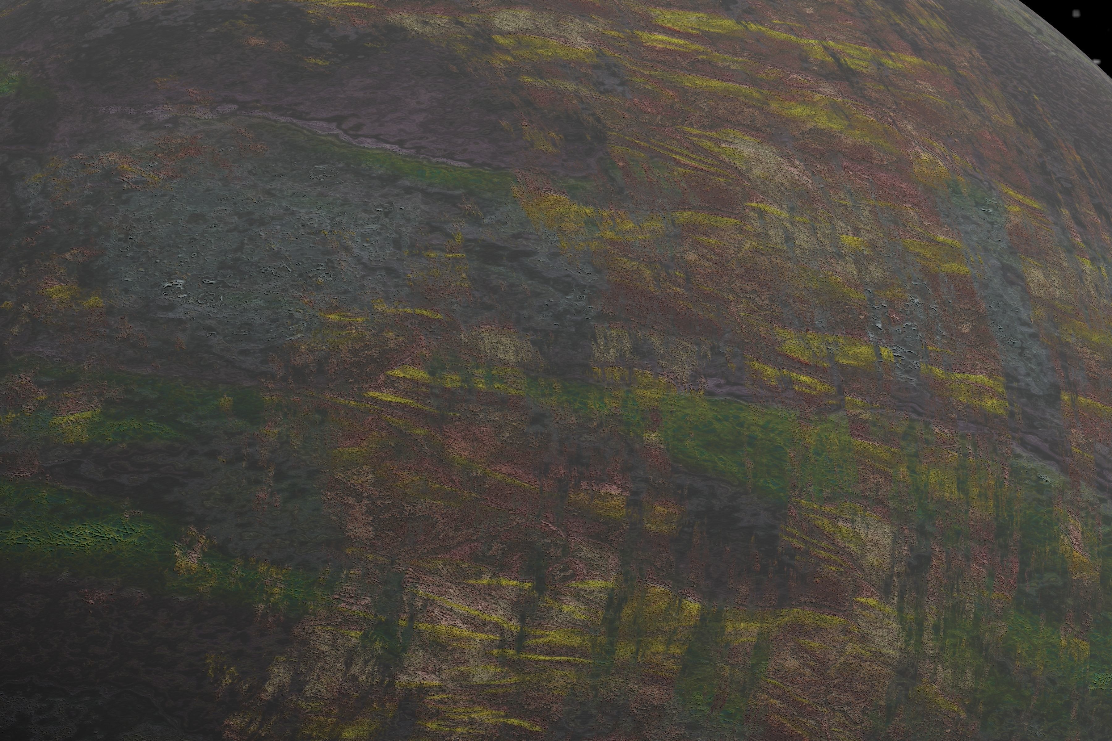 alien moon 008 Low-poly 3D model_3